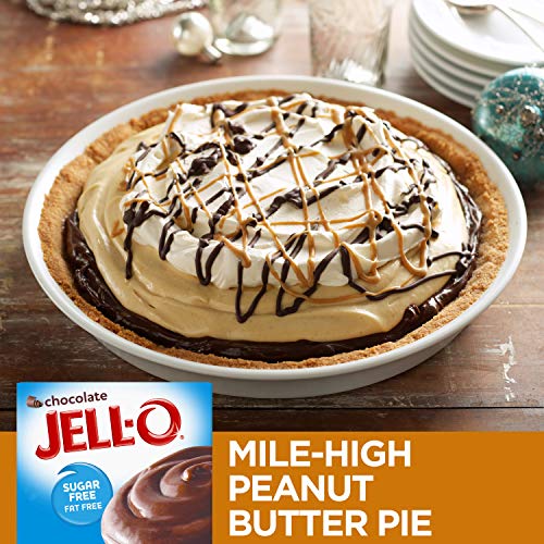 JELL-O Chocolate Instant Sugar Free Pudding & Pie Filling Mix (1.4 Oz Box) thumbnail