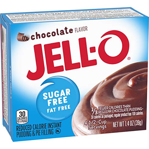 JELL-O Chocolate Instant Sugar Free Pudding & Pie Filling Mix (1.4 Oz Box) thumbnail