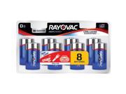 Rayovac D ALKALINE BATT 8PK- Part # 813-8LJ