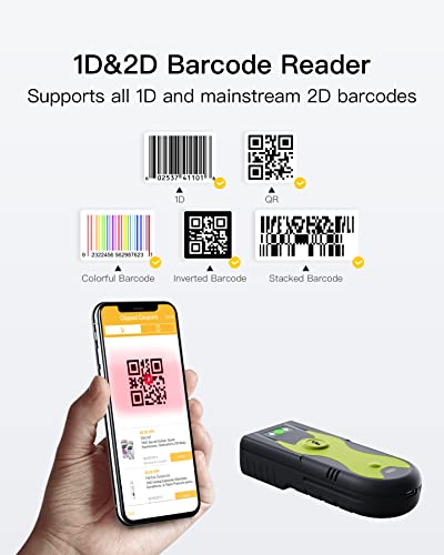 Inateck Bluetooth Scanner 2D Barcode Scanner 2.4Ghz USB Adapter, Screen Scanning, Exclusive Shortcuts, BCST-42 thumbnail