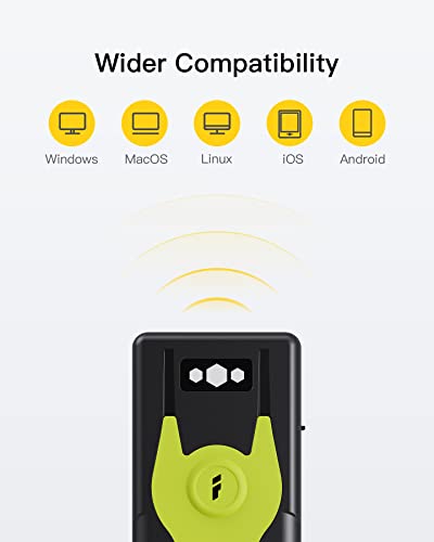 Inateck Bluetooth Scanner 2D Barcode Scanner 2.4Ghz USB Adapter, Screen Scanning, Exclusive Shortcuts, BCST-42 thumbnail