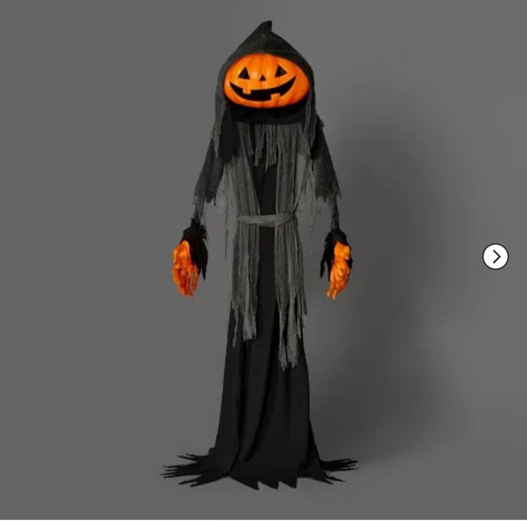 Lewis & Friends™ 8' Halloween Light and Sound Lewis the Pumpkin Ghoul - Hyde and EEK! Boutique™ thumbnail