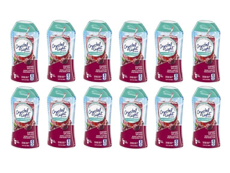 Crystal Light Liquid Energy Drink Mix (1.62 Oz Bottle) (Cherry Splash - 12 Pack) thumbnail