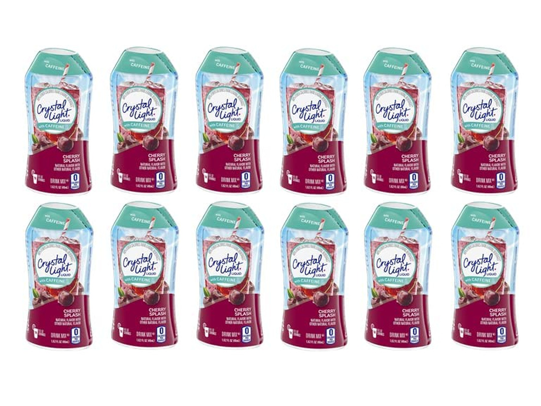 Crystal Light Liquid Energy Drink Mix (1.62 Oz Bottle) (Cherry Splash - 12 Pack) thumbnail