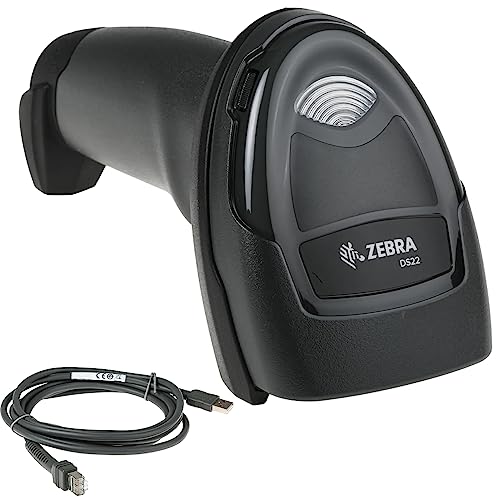 ZEBRA DS2208-SR Barcode Scanner with USB Cable, 1D/2D Imager, General Purpose, Scanner ONLY, Handheld, Standard Range, Corded - JTTANDS