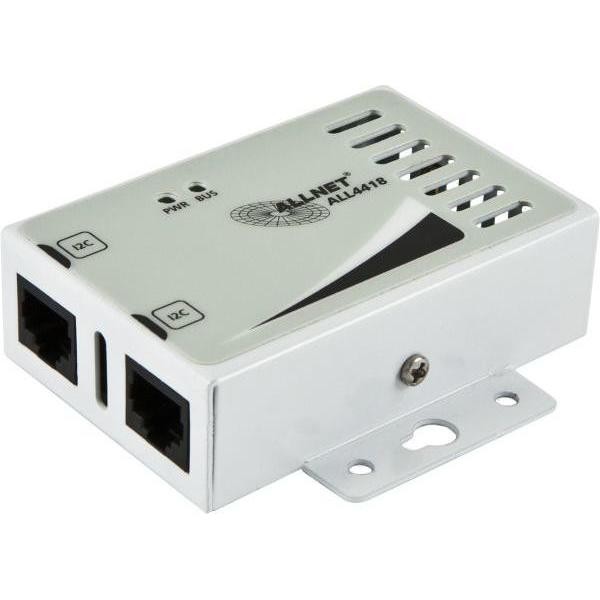 ALLNET MSR ALL4420 / Sensor Fr Luftfeuchte Und Temperatur Im Gehuse *white* Neues Flaches Desktop- / Wandgehuse Aus Aluminium I2C Bus Fr Den Multiplex