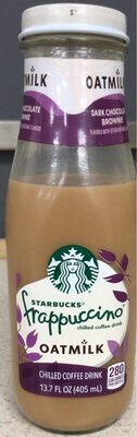 Starbucks Frappuccino with Oat Milk Dark Chocolate Brownie Iced Coffee Drink 13.7 Fl Oz Bottle
