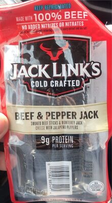 Smoked Beef Sticks & Montery Jack Cheese with Jalapeño Peppers