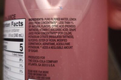 Minute Maid Zero Sugar Pink Lemonade Juice  52 Fl Oz Bottle thumbnail