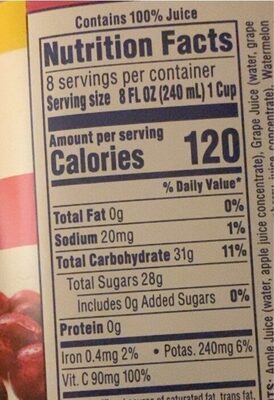 Ocean Spray® 100% Juice Cranberry Watermelon Juice Blend  64 Fl Oz Bottle thumbnail