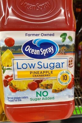 Ocean Spray Low Sugar Pineapple Cranberry Juice Drink 1.5L