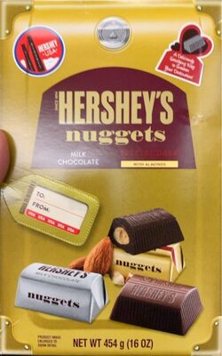 Hersheys Nuggets in Box Milk Chocolate - Special Dark with Almonds 16oz 3-pack