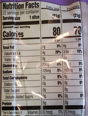 Colby Jack Cheese Slices thumbnail