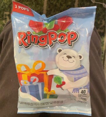 Ring Pop Christmas 3 Count Bag - Oversized Candy Jewelry