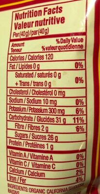 Raisins Secs Biologiques thumbnail