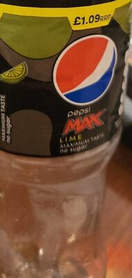 Pepsi Max Lime No Sugar Cola Bottle 500ml (Pack of 12)
