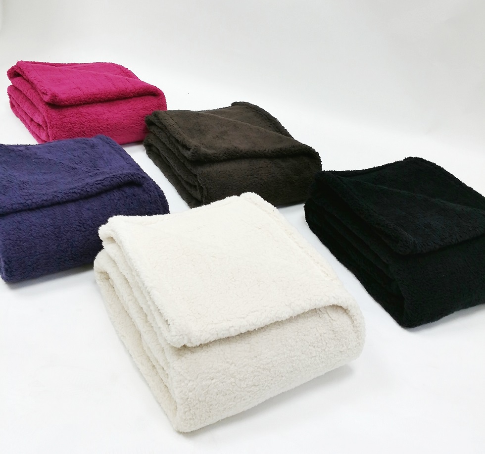 Bed in a Bag 3034 50 X 60 in. Super Soft Luxurious Sherpa Throw - Multiple Colors
