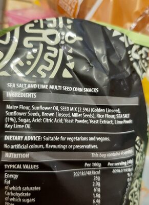 Tortilla Chips, Sea Salt and Lime thumbnail