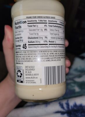 Priano Four Cheese Alfredo Sauce thumbnail