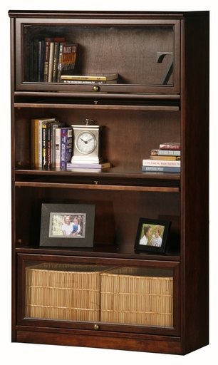5234PLWH Promo 4-Door Lawyer Bookcase, White