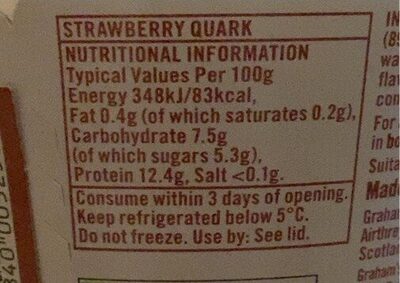 Graham's Strawberry Yogurt 25G High Protein thumbnail