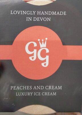 Peaches and Cream Luxury Ice Cream