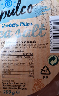 Tortilla Chips Sea Salt thumbnail