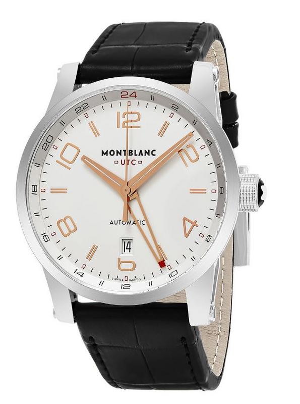 MONTBLANC Timewalker GMT Voyager 42MM UTC Leather Men's Watch 109136