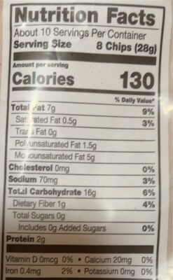 Organic Sea Salt & Lime Tortilla Chips thumbnail