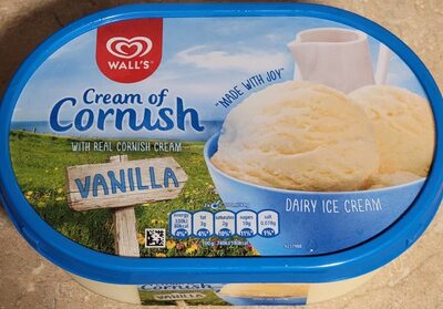 Wall's Cream of Cornish Vanilla Ice Cream Tub