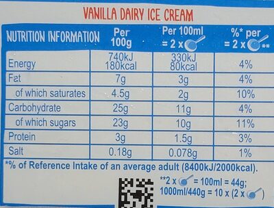 Wall's Cream of Cornish Vanilla Ice Cream Tub thumbnail