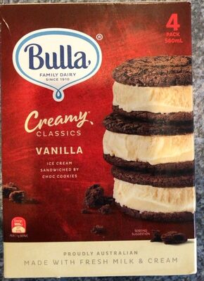 Creamy Classics Ice Cream Sandwich Vanilla