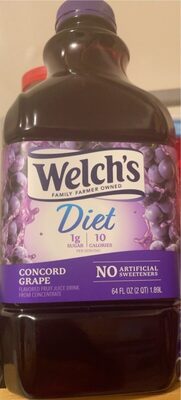 Welch S Diet Concord Grape Juice Drink  64 Fl Oz Bottle