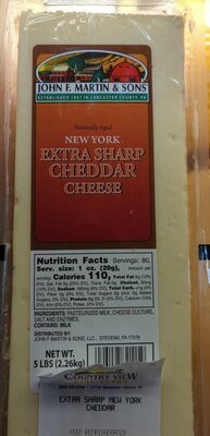 New York Extra Sharp Cheddar Cheese