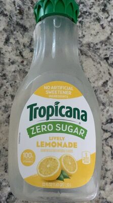 Tropicana Premium Drinks  Zero Sugar Lively Lemonade  52 Fl Oz Bottle