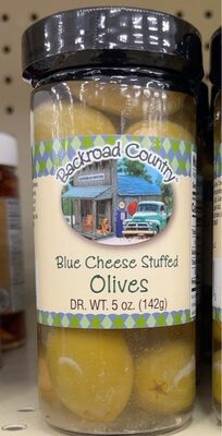 Blue Cheese Stuffed Olives DR. WT. 5 Oz. (142g)