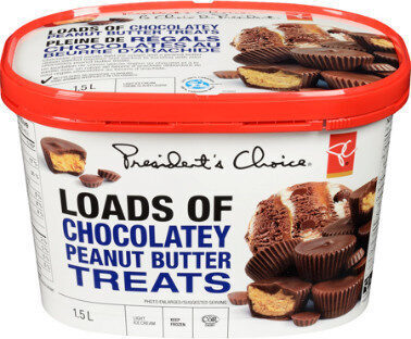 Loads of Chocolatey Peanut Butter Treats Light Ice Cream