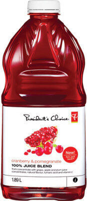 President's Choice 100% Cranberry & Pomegranate Juice Blend 1.89 L