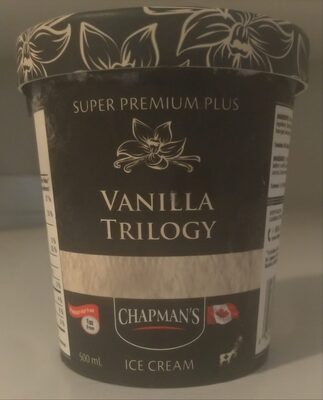 Chapman's Ice Cream Chapman's Super Premium Plus Vanilla Trilogy Ice Cream in a Tub 500 Ml