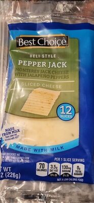 Deli Style Pepper Jack Sliced Cheese