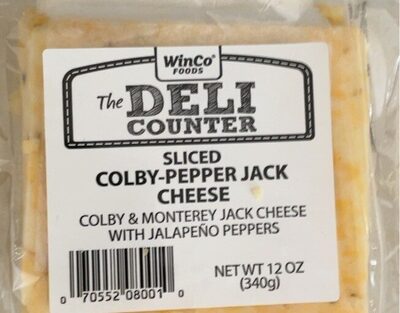 Sliced Colby-Pepper Jack Cheese