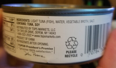 Chunk Light Tuna in Water thumbnail
