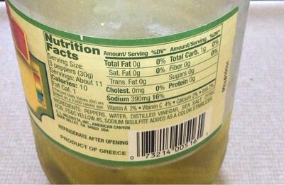 Imported Golden Greek Peperoncini thumbnail