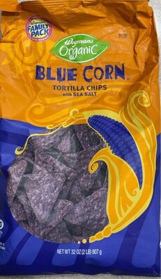 Organic Blue Corn Tortilla Chips with Sea Salt