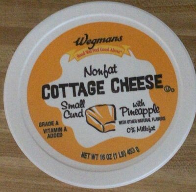 Wegmansnonfat Cottage Cheese with Pineapple