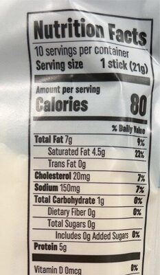 Vermont Extra Sharp Cheddar Cheese Snack Sticks thumbnail