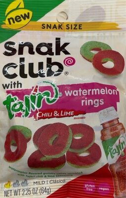 Pikin Food Products Tajin Watermelon Rings  3.5 Oz