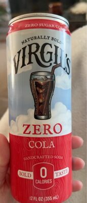 Virgils, Cola Soda Zero Sugar, 12 Oz X 4 (Case of 6)
