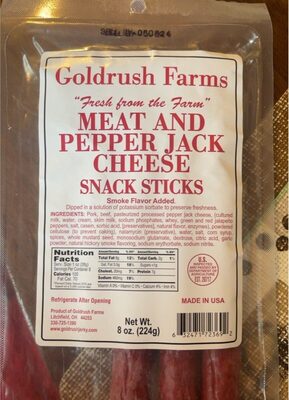 Meat and Pepper Jack Cheese Snack Stick