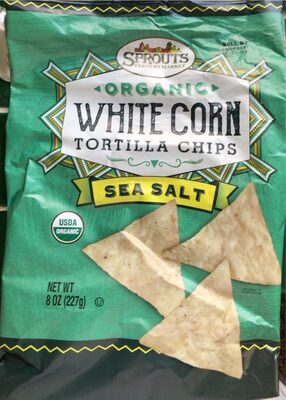Organic White Corn Tortilla Chips Sea Salt